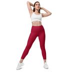 Racrabbit Essential Leggings with pockets Red