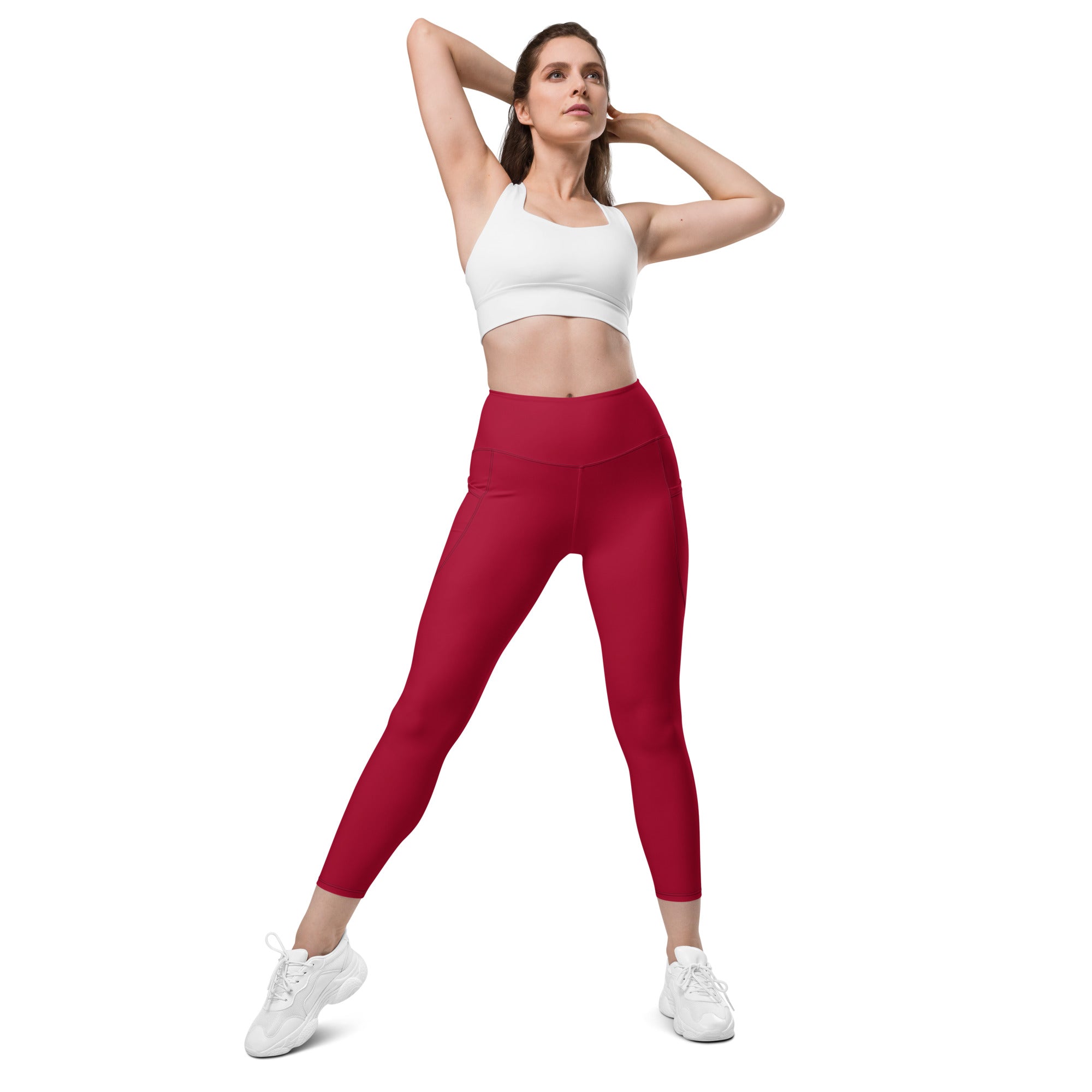 Racrabbit Essential Leggings with pockets Red