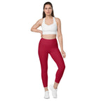 Racrabbit Essential Leggings with pockets Red