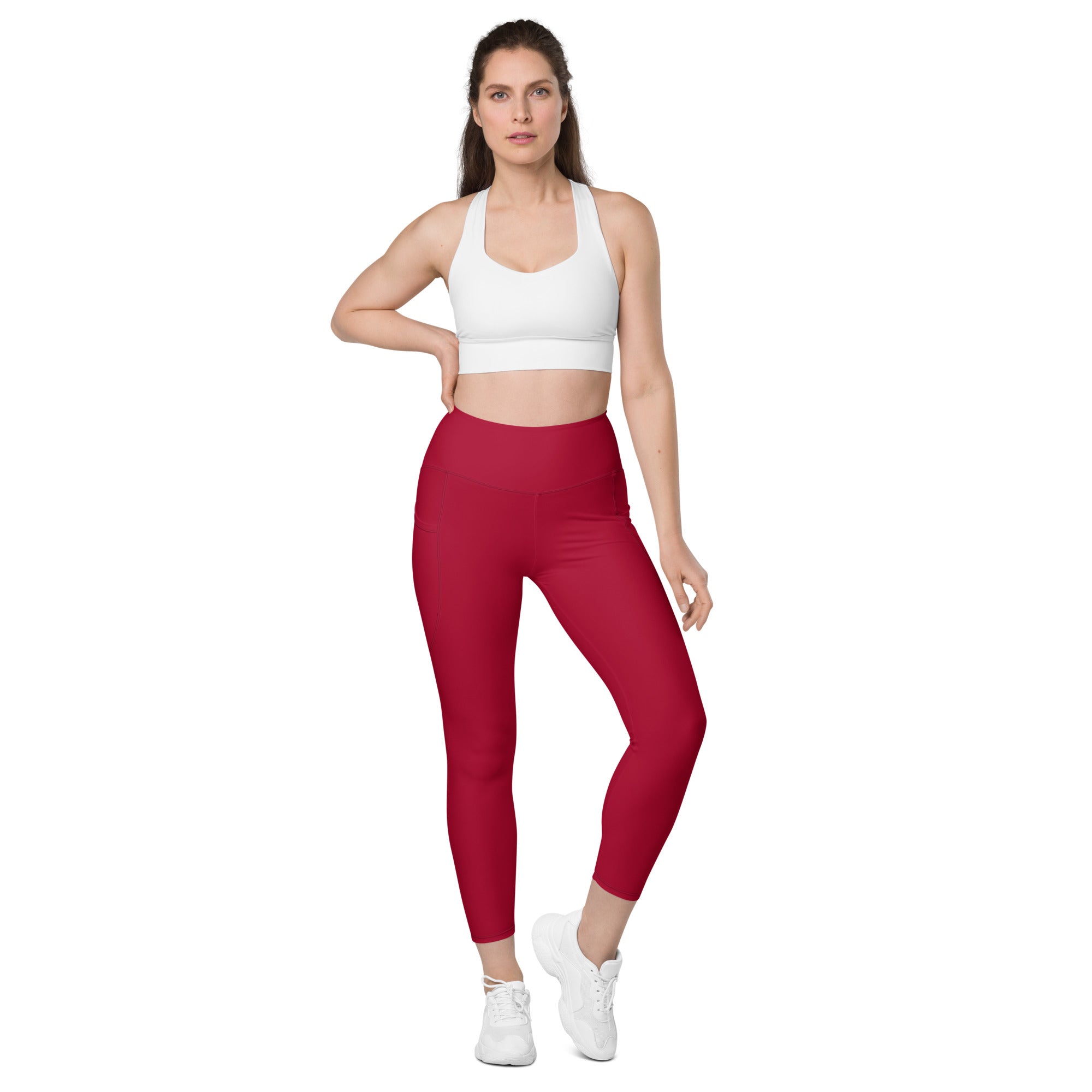 Racrabbit Essential Leggings with pockets Red