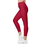 Racrabbit Essential Leggings with pockets Red
