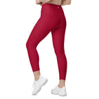 Racrabbit Essential Leggings with pockets Red