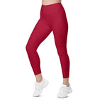 Racrabbit Essential Leggings with pockets Red