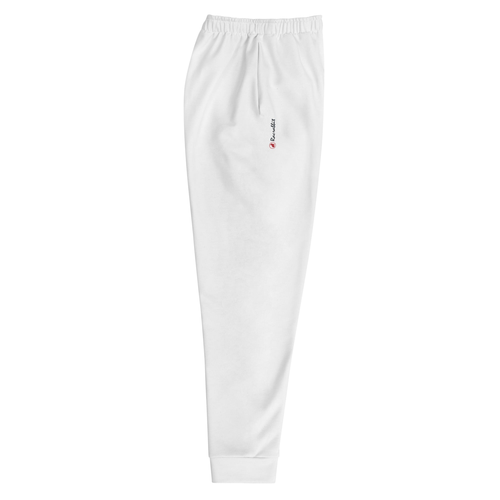 Calças esportivas masculinas brancas Rarabbit