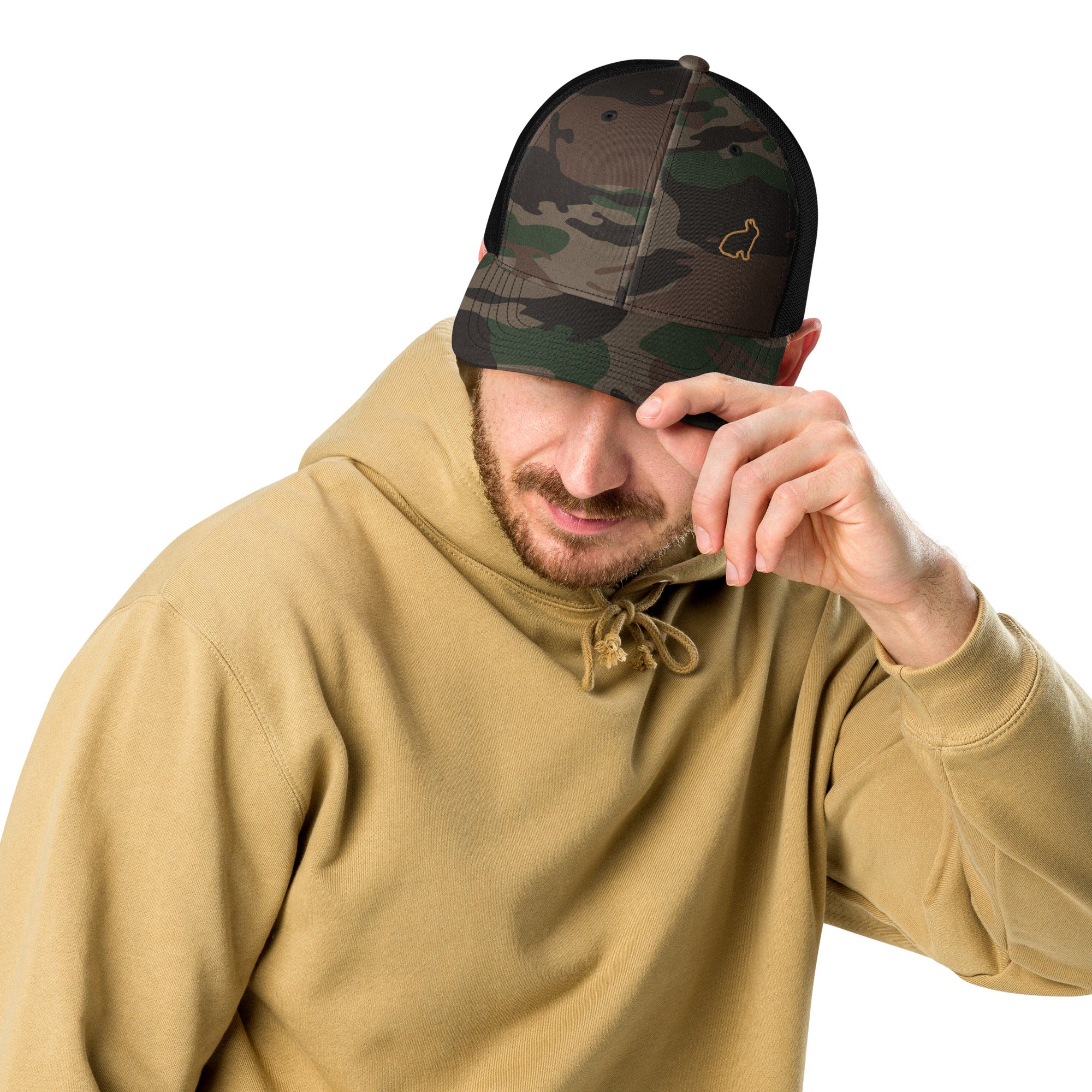 Racrabbit Camouflage trucker hat