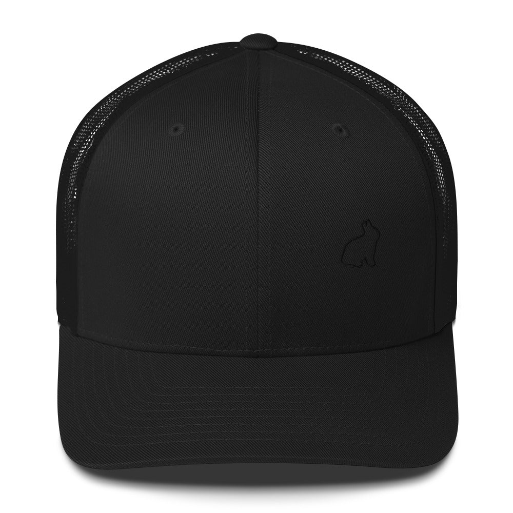 Gorra Trucker Negra Racrabbit