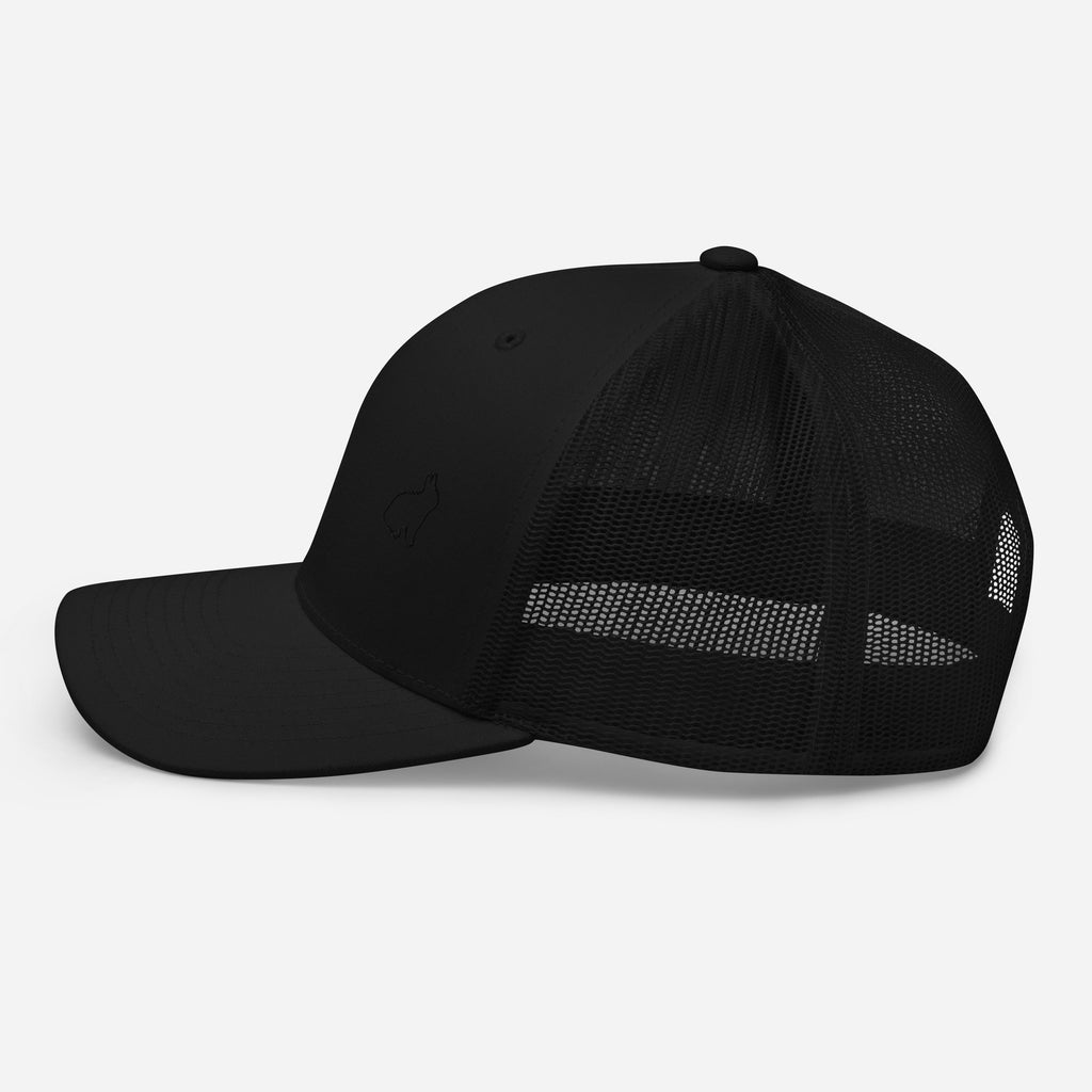 Gorra Trucker Negra Racrabbit