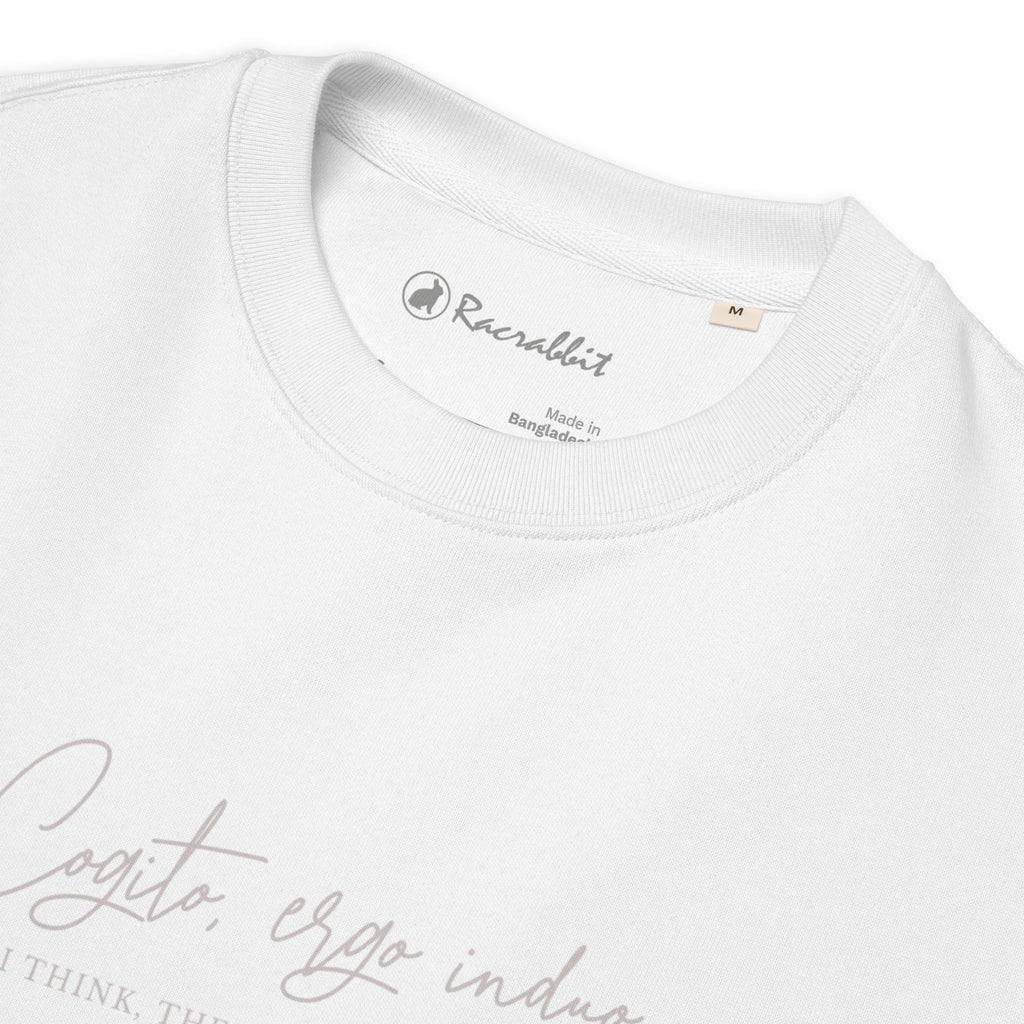 Racrabbit Cogito, Ergo Induo Collection Unisex eco sweatshirt