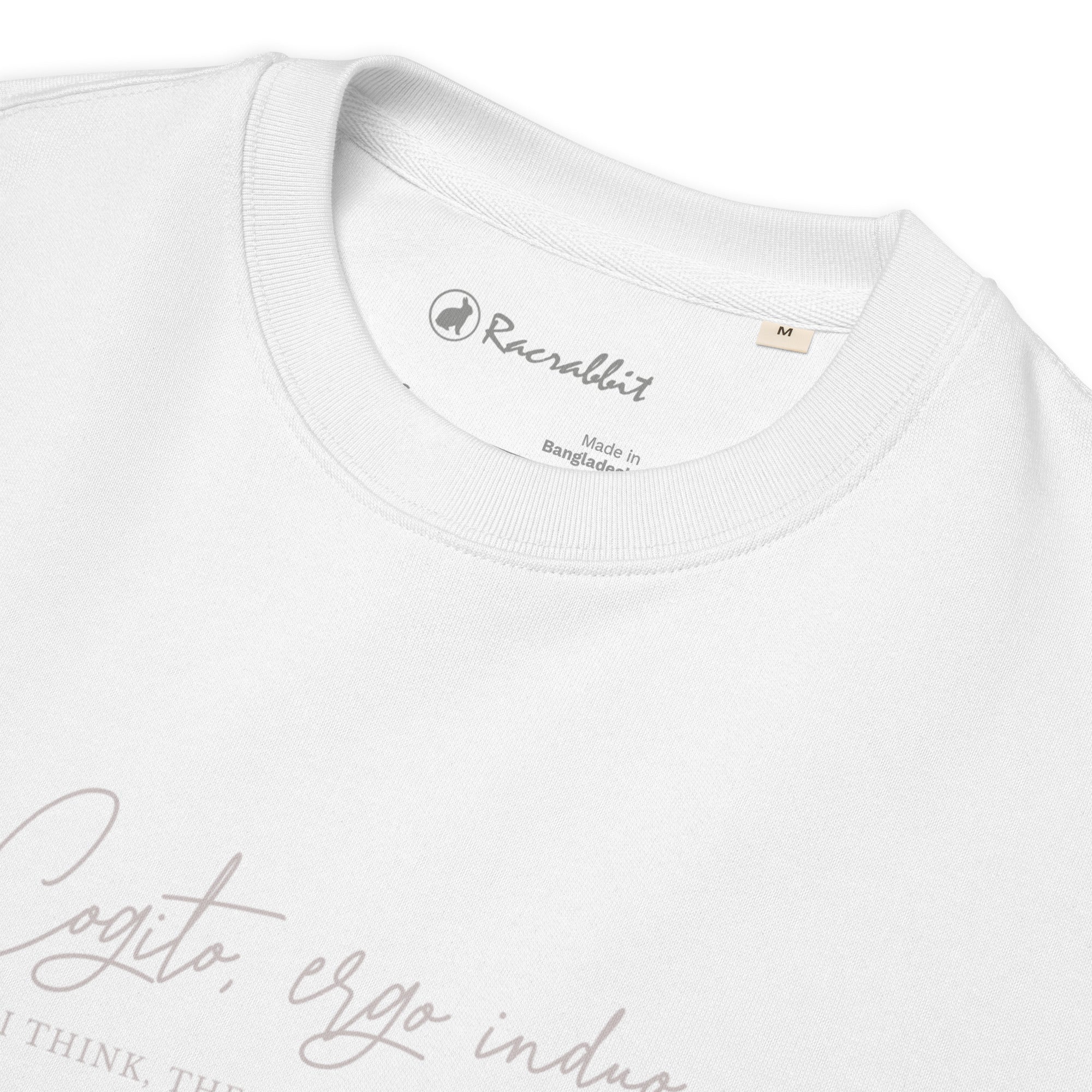 Racrabbit Cogito, Ergo Induo Collection Unisex eco sweatshirt