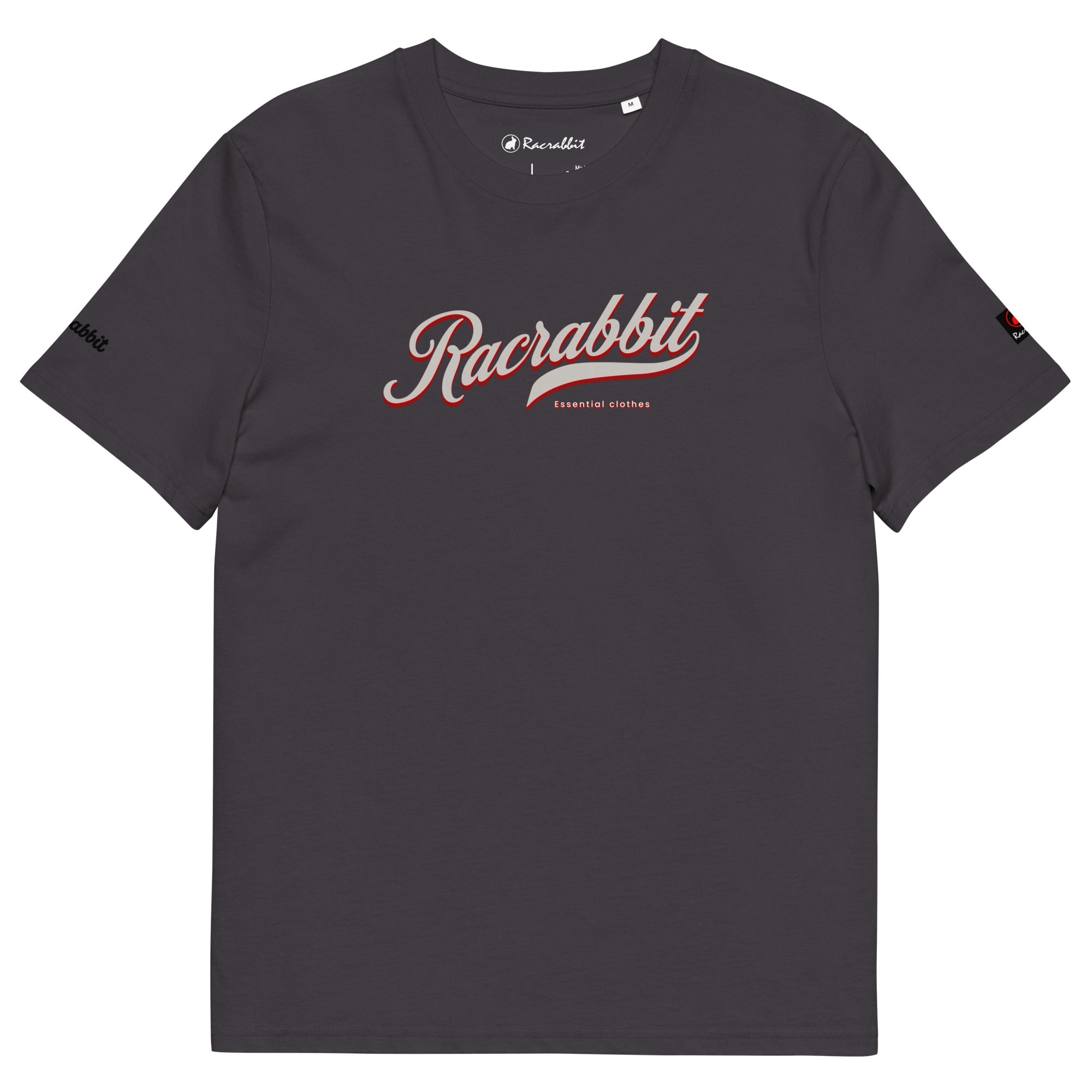 Customize your Racrabbit Unisex organic cotton t-shirt - front, back and sleeves