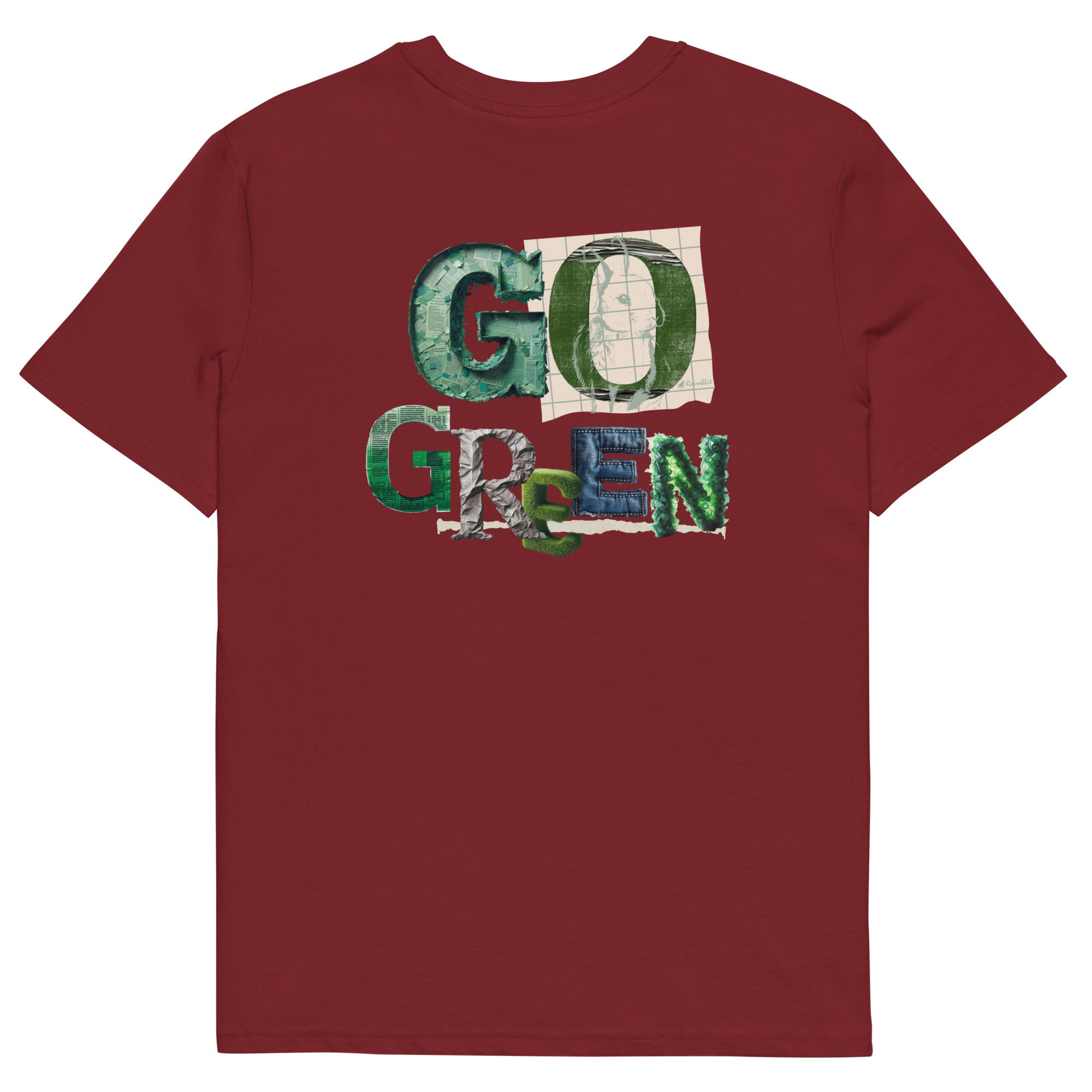 Customize your Racrabbit Unisex organic cotton t-shirt - front and back