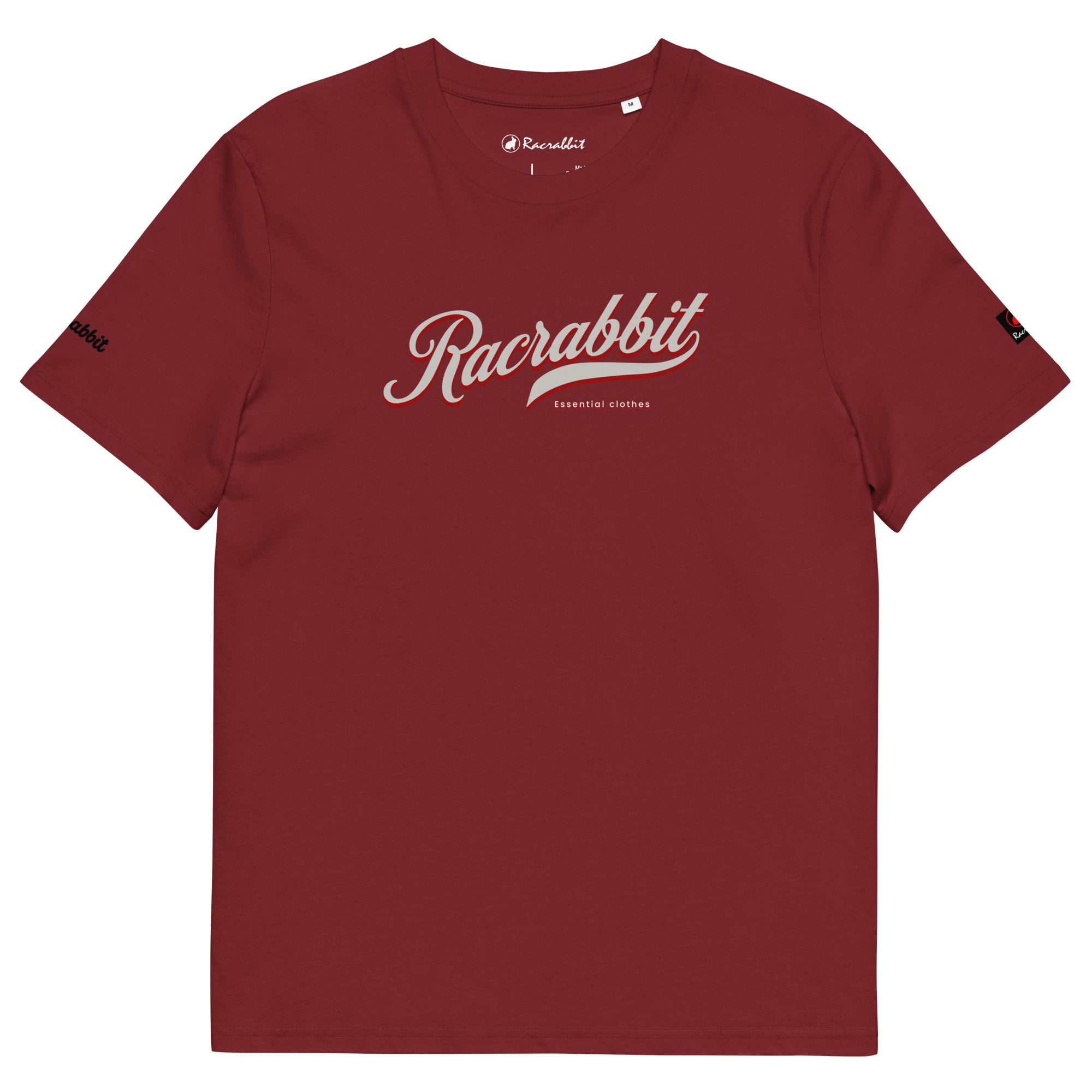 Customize your Racrabbit Unisex organic cotton t-shirt - front, back and sleeves