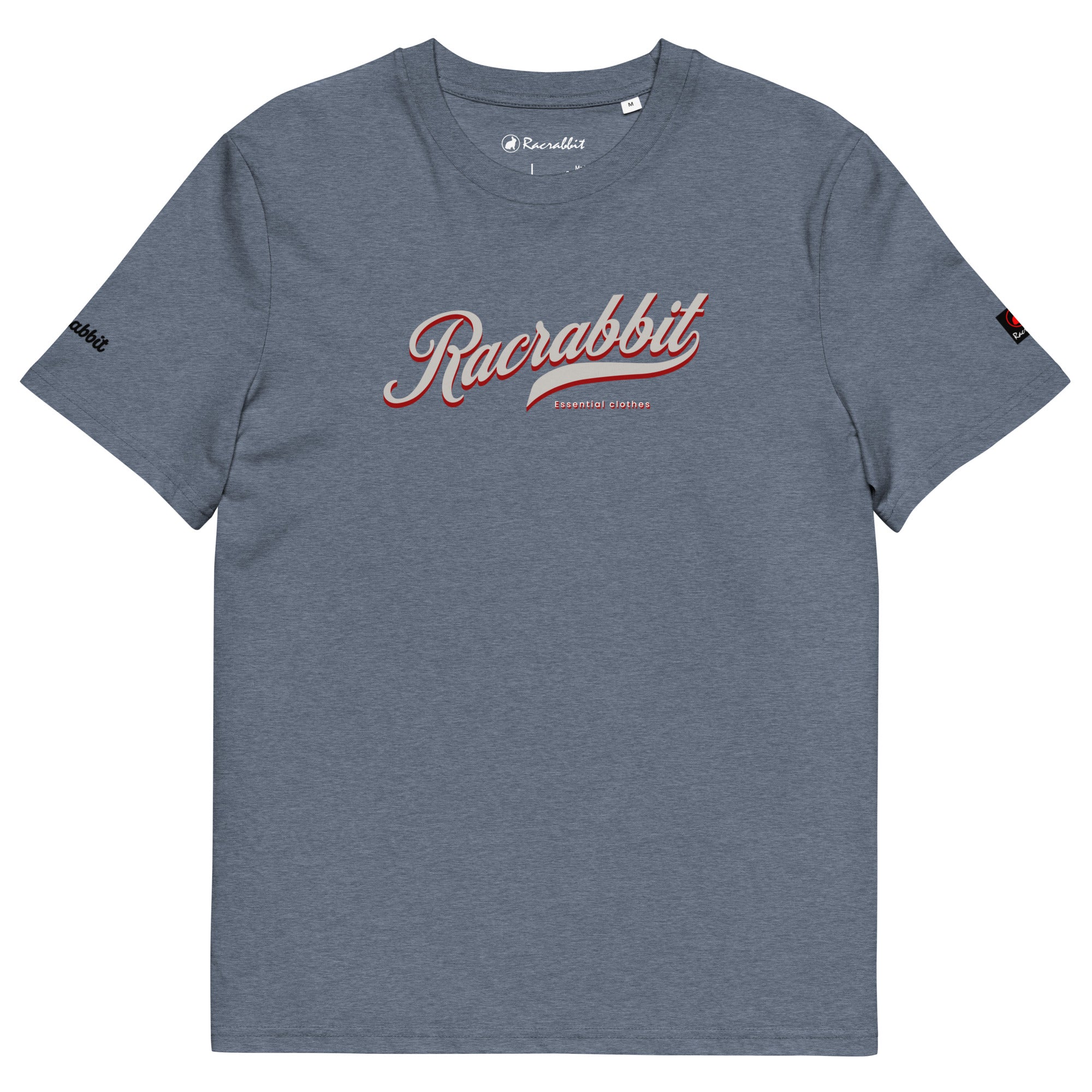Customize your Racrabbit Unisex organic cotton t-shirt - front, back and sleeves