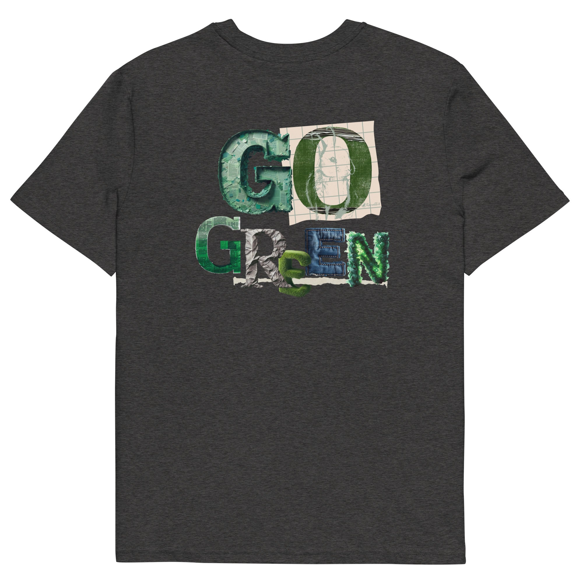 Customize your Racrabbit Unisex organic cotton t-shirt - front and back