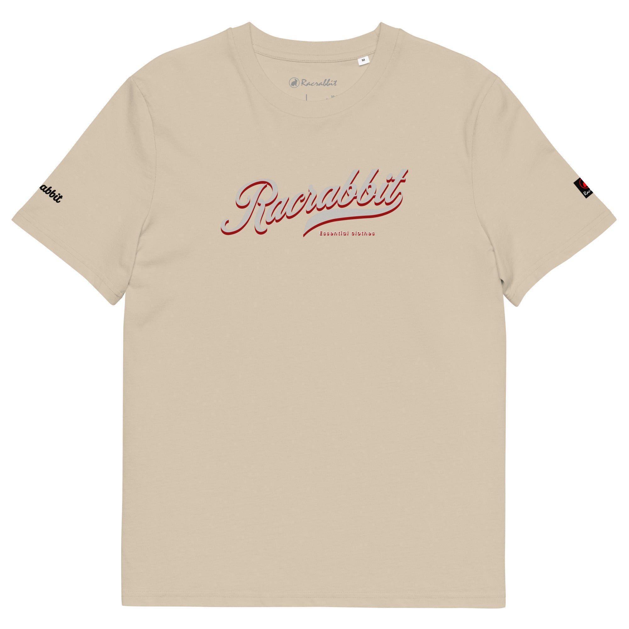 Customize your Racrabbit Unisex organic cotton t-shirt - front, back and sleeves