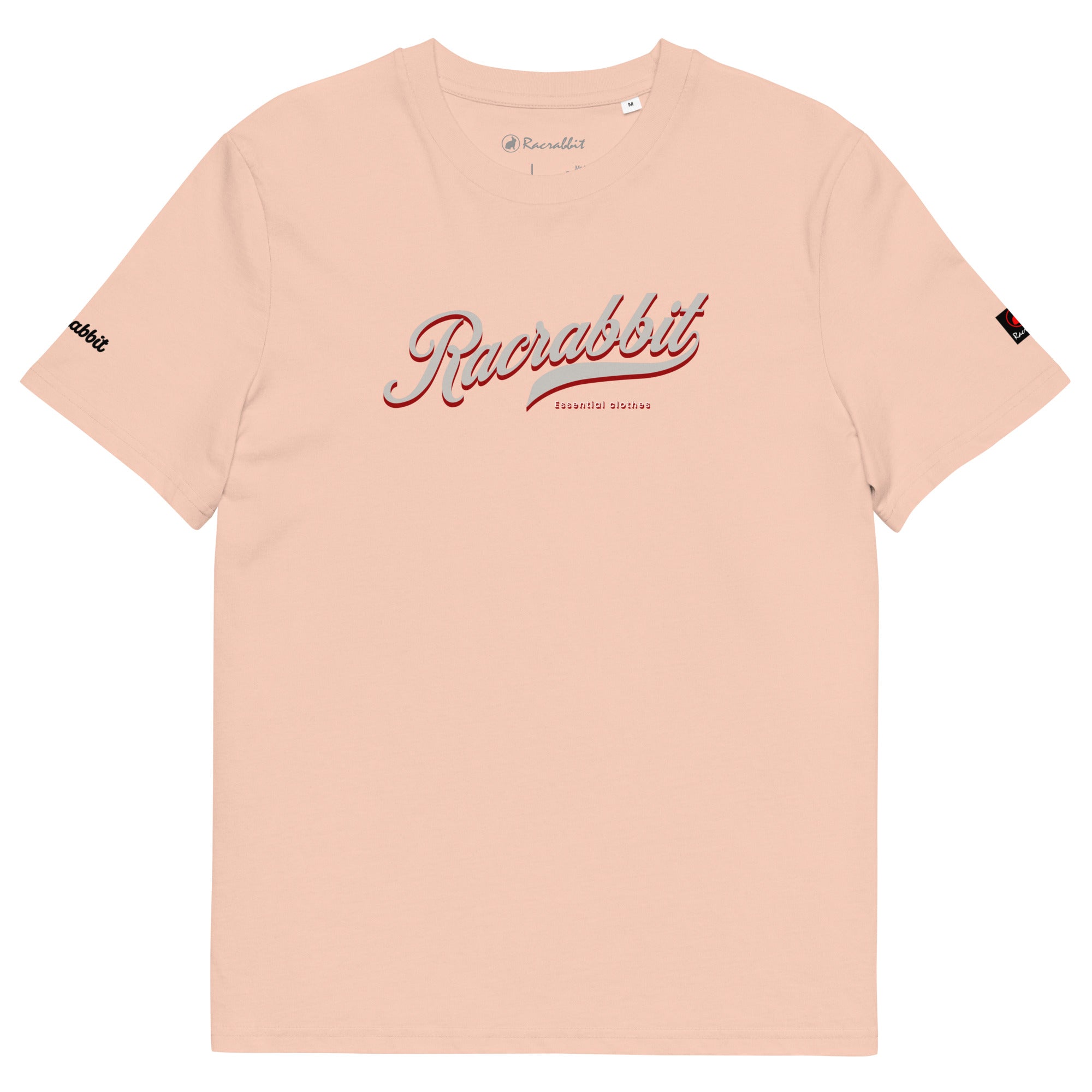 Customize your Racrabbit Unisex organic cotton t-shirt - front, back and sleeves