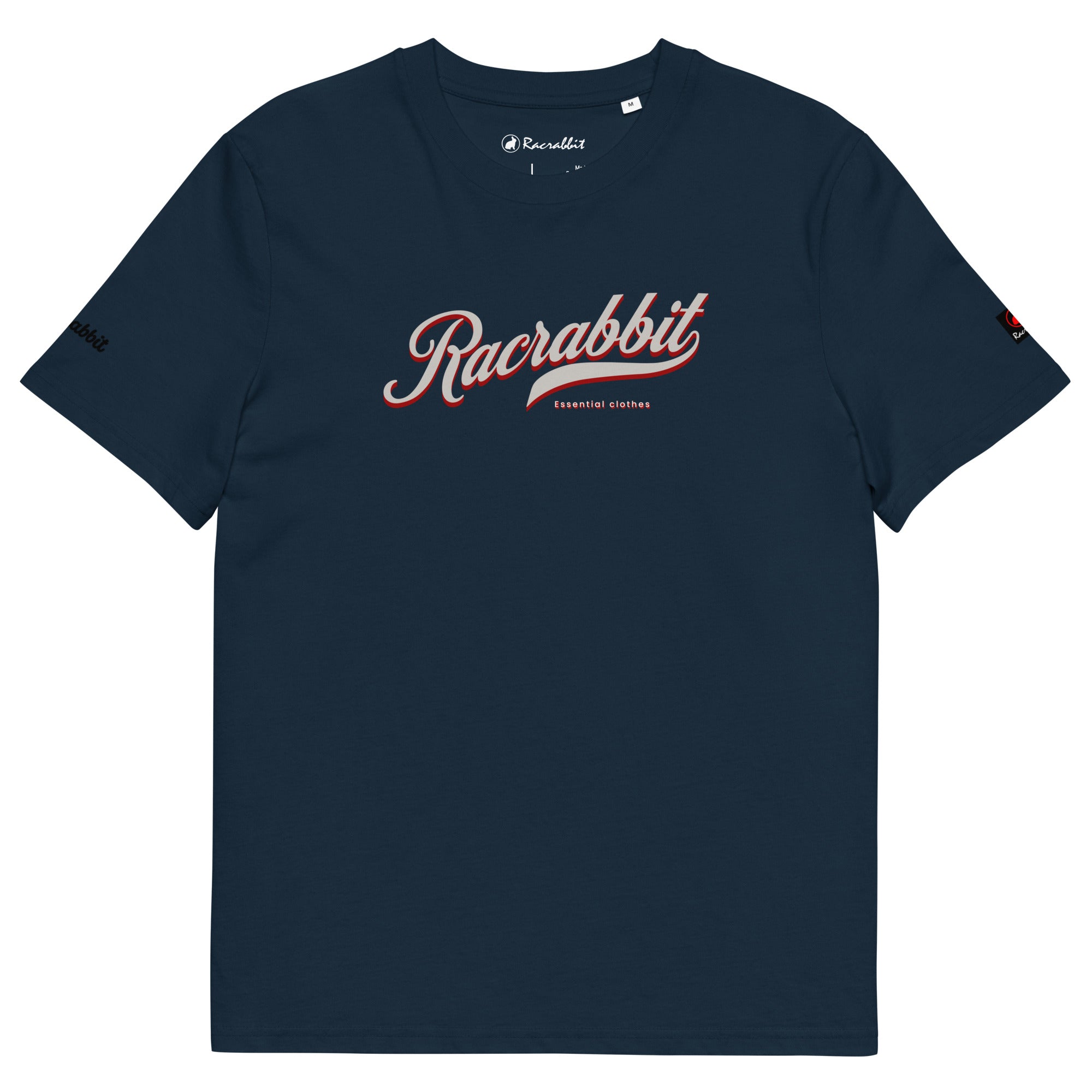 Customize your Racrabbit Unisex organic cotton t-shirt - front, back and sleeves
