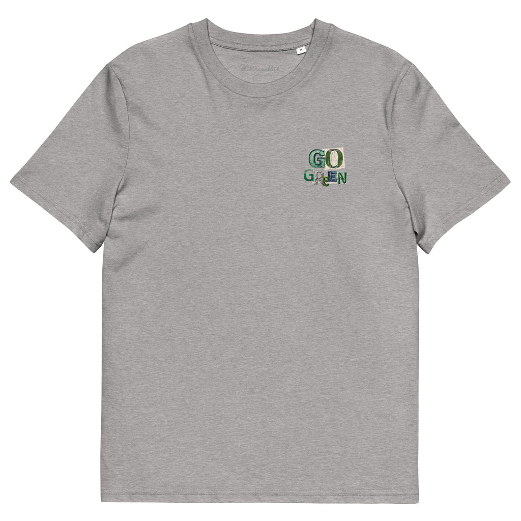 Personalize sua camiseta Racrabbit Unisex de algodão orgânico - frente e verso