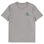 Personalize sua camiseta Racrabbit Unisex de algodão orgânico - frente e verso