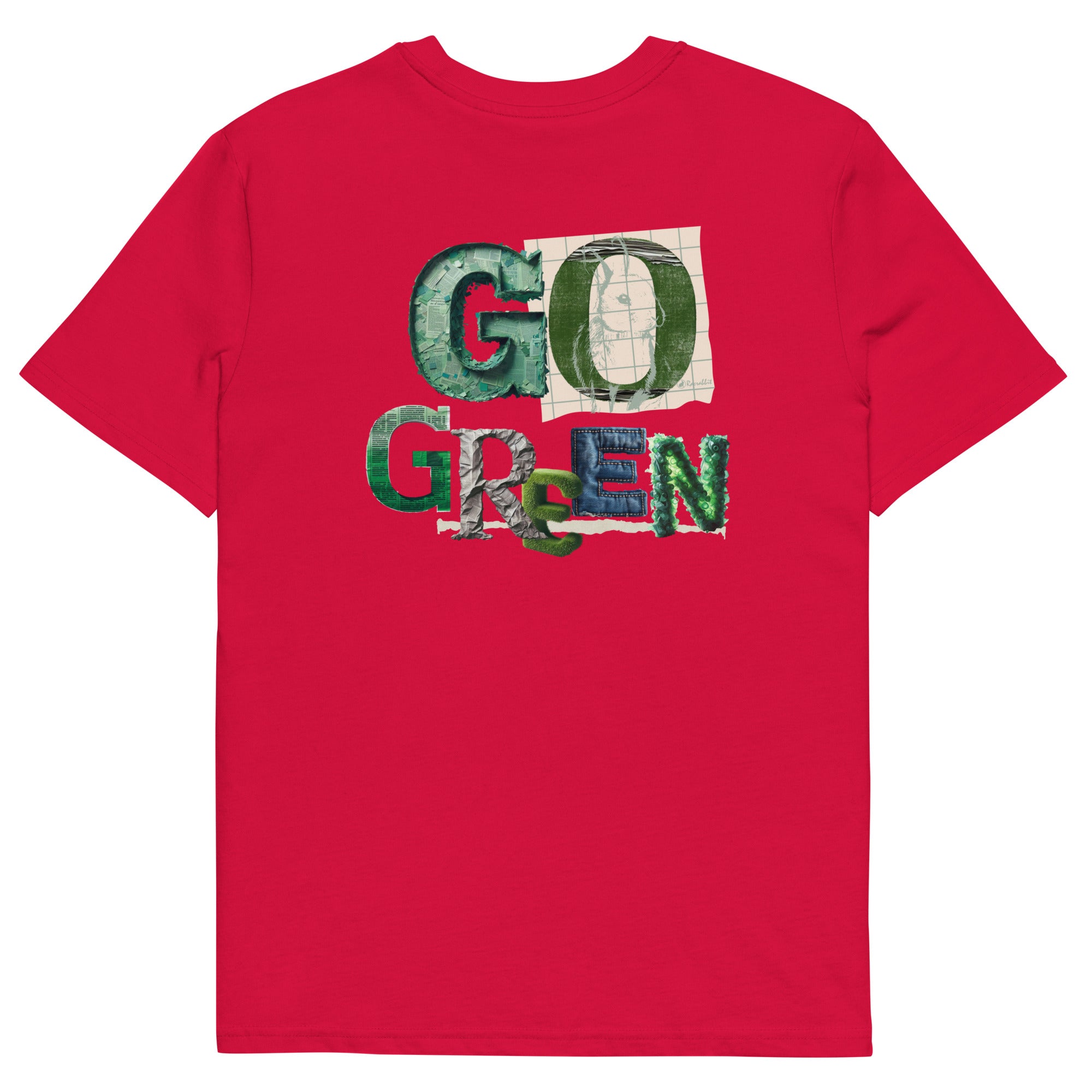 Customize your Racrabbit Unisex organic cotton t-shirt - front and back