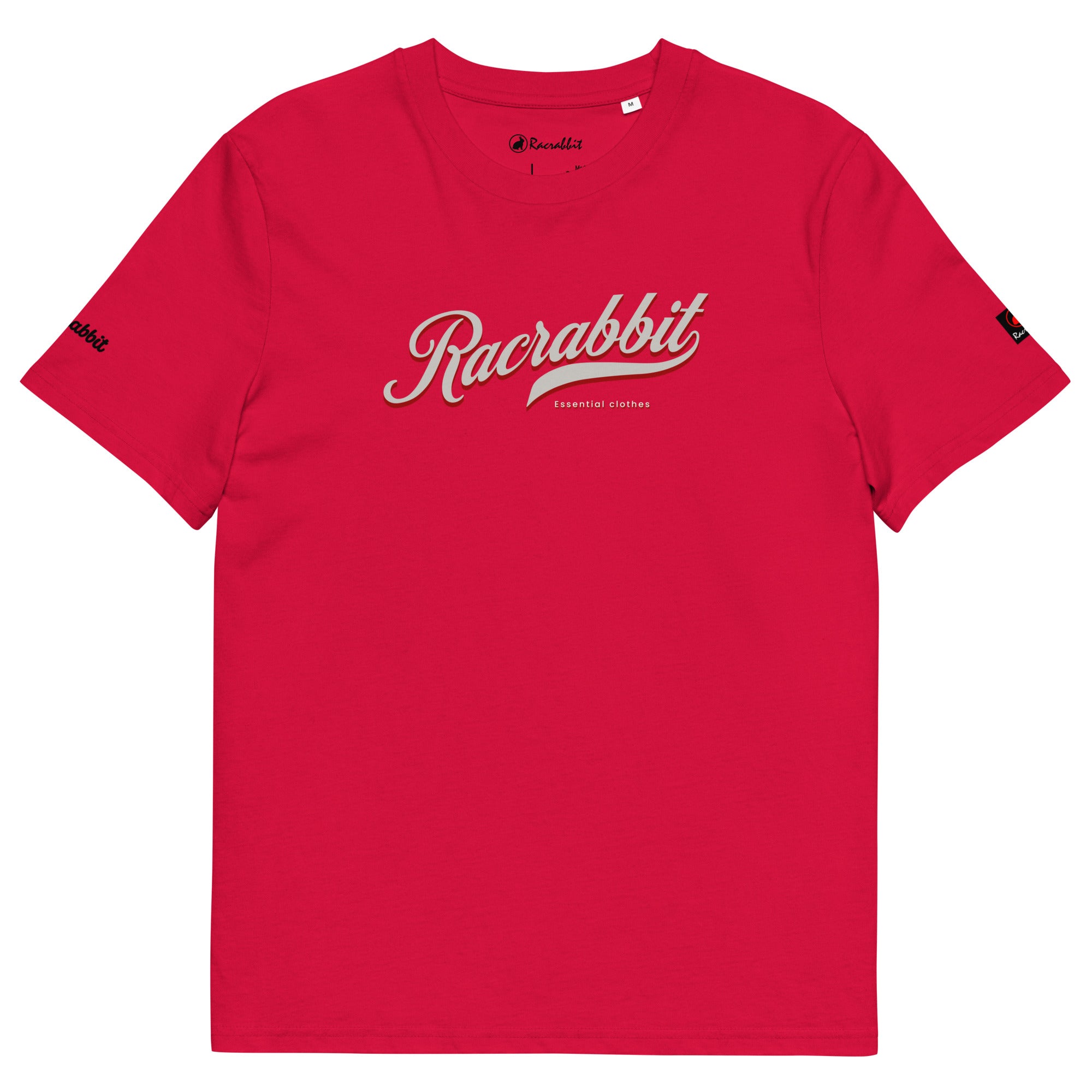 Customize your Racrabbit Unisex organic cotton t-shirt - front, back and sleeves