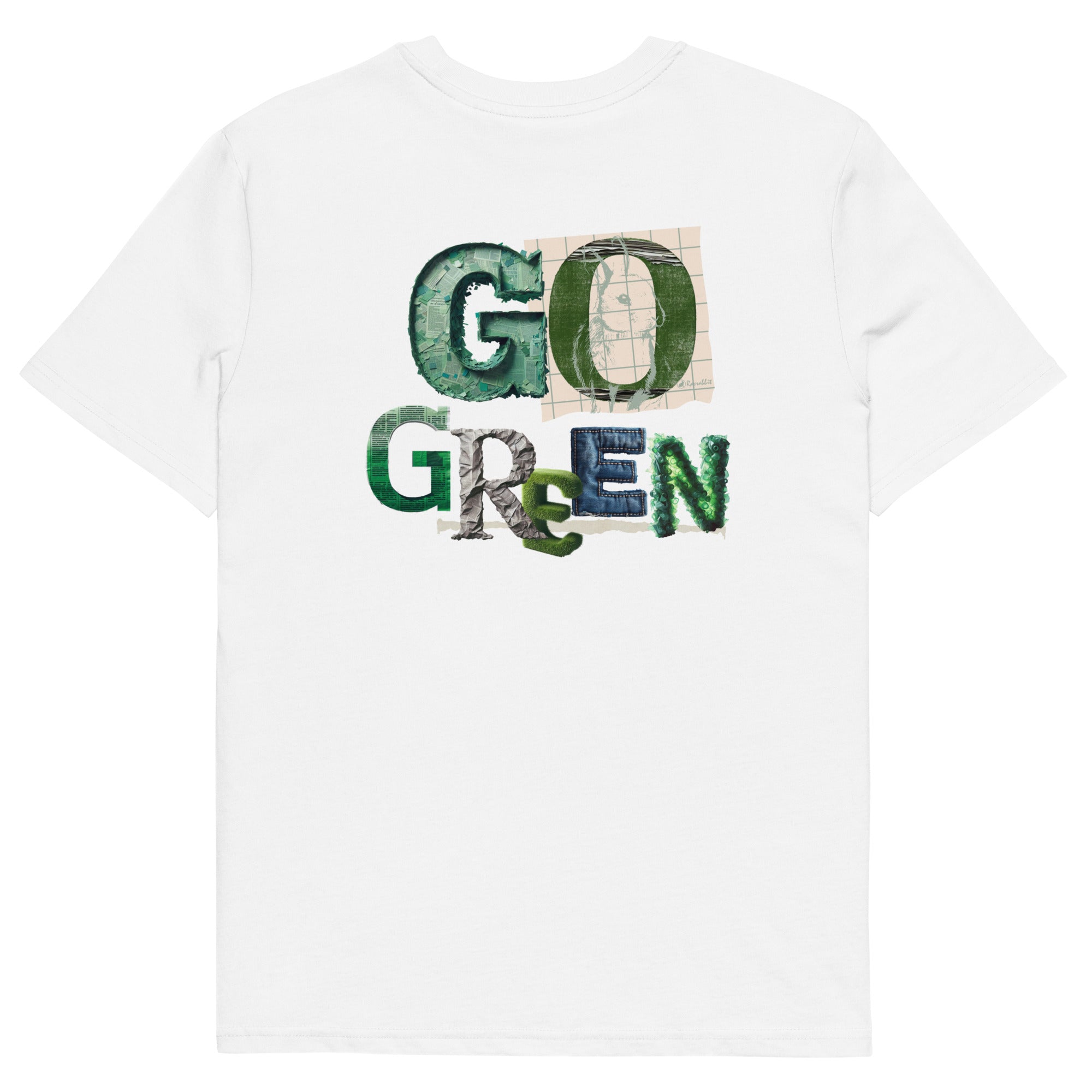 Customize your Racrabbit Unisex organic cotton t-shirt - front and back