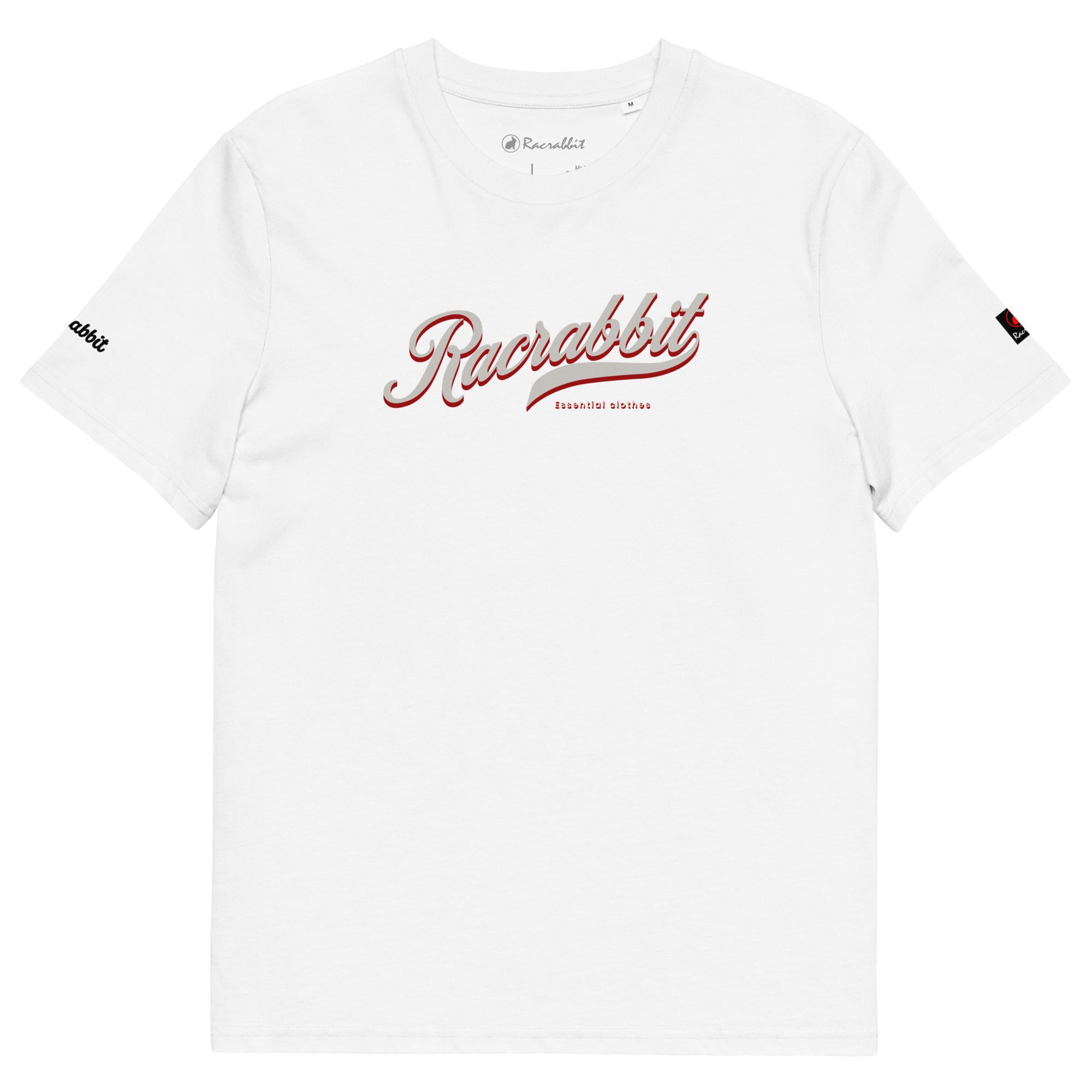 Customize your Racrabbit Unisex organic cotton t-shirt - front, back and sleeves