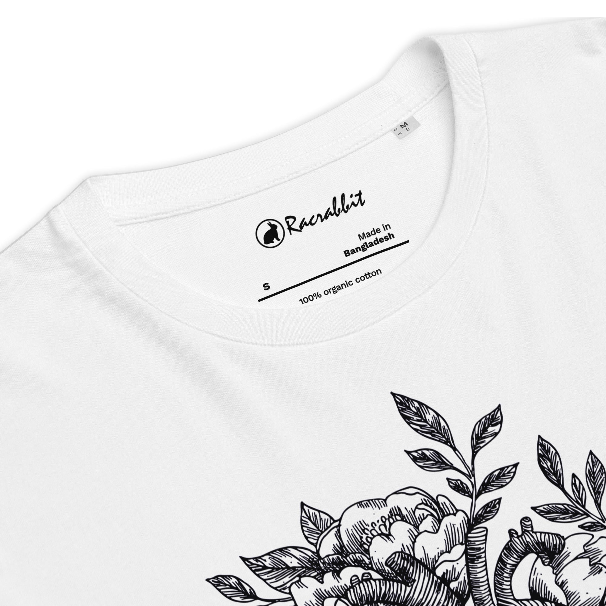 Camiseta unissex de algodão orgânico Racrabbit Renewed Heart